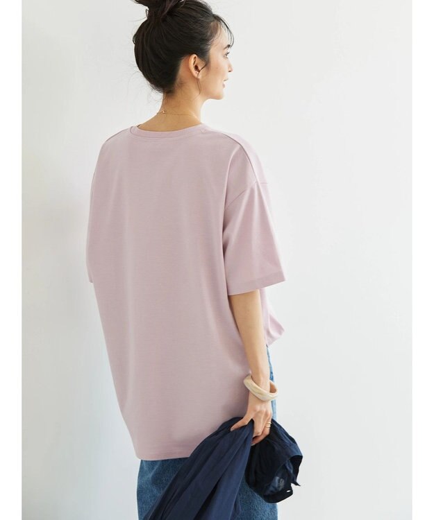 AMERICAN HOLIC 抗菌防臭　Ｄａｉｌｙ！　裾ラウンドカットチュニック Light Pink