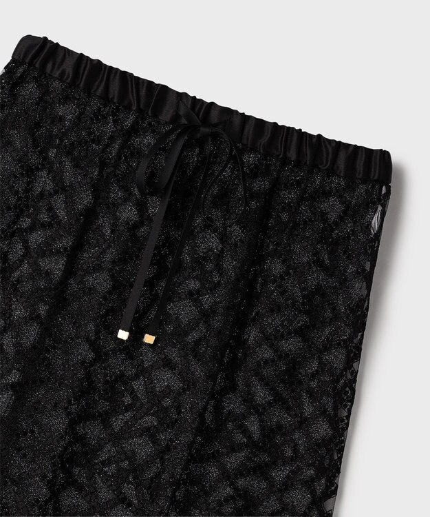 GRACE CONTINENTAL スターembチュールスカート ブラック