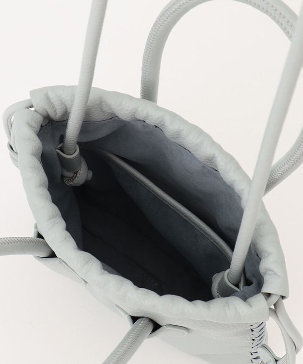 23区 ADD CULUMN TURN フェイクレザー ショルダー バッグ サックスブルー系