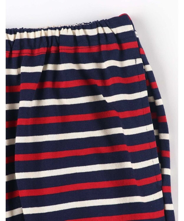 une nana cool 【綿100%】トリコロールパジャマ レッド