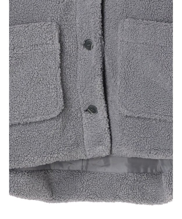 Green Parks 衿付きボアブルゾン Blue