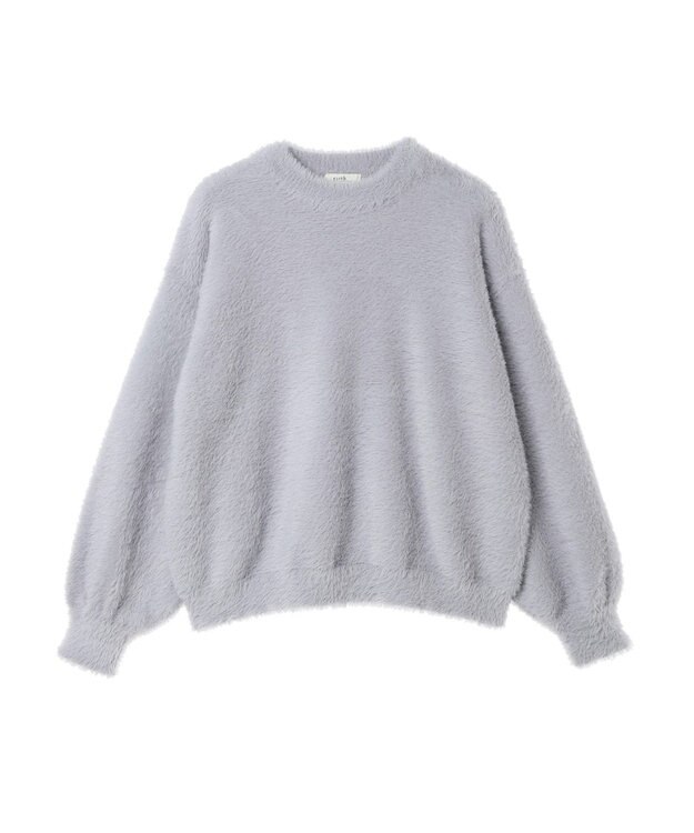 earth music&ecology ロングシャギーハイネックプルオーバー Sax