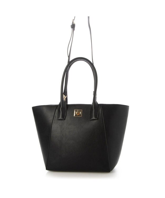 UNBILLION 【テレビ ドラマ着用アイテム】カシュカシュ cachecache / A4ヒネリ飾り金具2wayトートバッグ ブラック