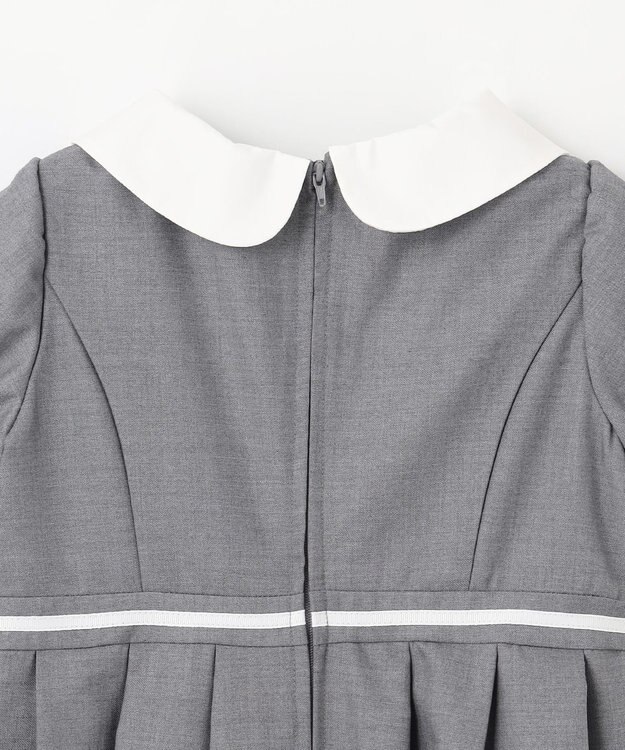 ANY KIDS 【2点セット】ジャケット＋裾刺繍ワンピース グレー