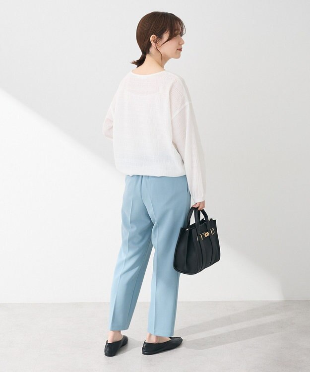 Green Parks きれいシルエットパンツ（テーパード） Blue