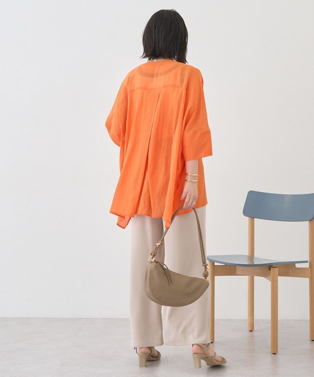 AMERICAN HOLIC Vネックポンチョシャツ Orange