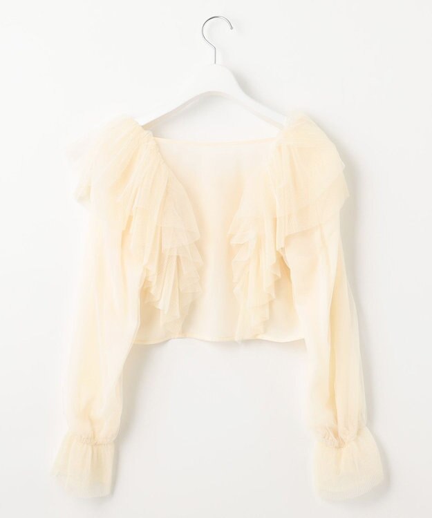 Feroux チュールボレロ×キャミドレスセット ブルー系