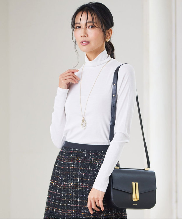 23区 S 【洗える】レイヤードタートル カットソー ホワイト系