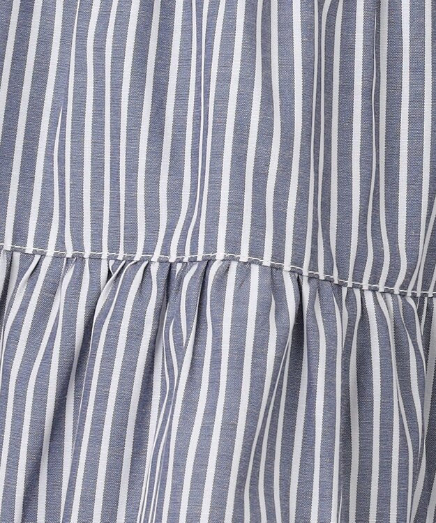 ANY KIDS ストライプ シャツ ワンピース ブルーストライプ