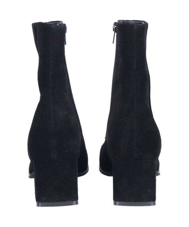 Bridget Birkin 【PARADIS COULEUR】スクエアトウショートブーツ ブラックスウェード