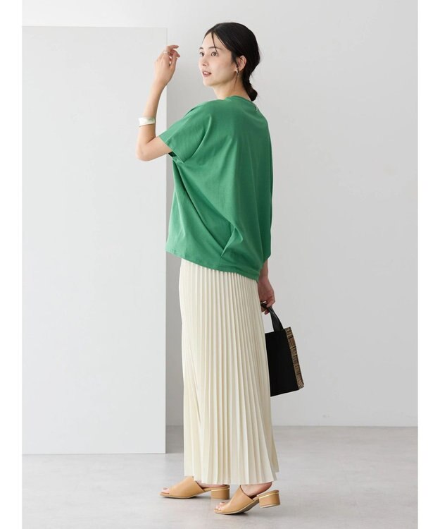 AMERICAN HOLIC 接触冷感裾タックカットプルオーバー Green