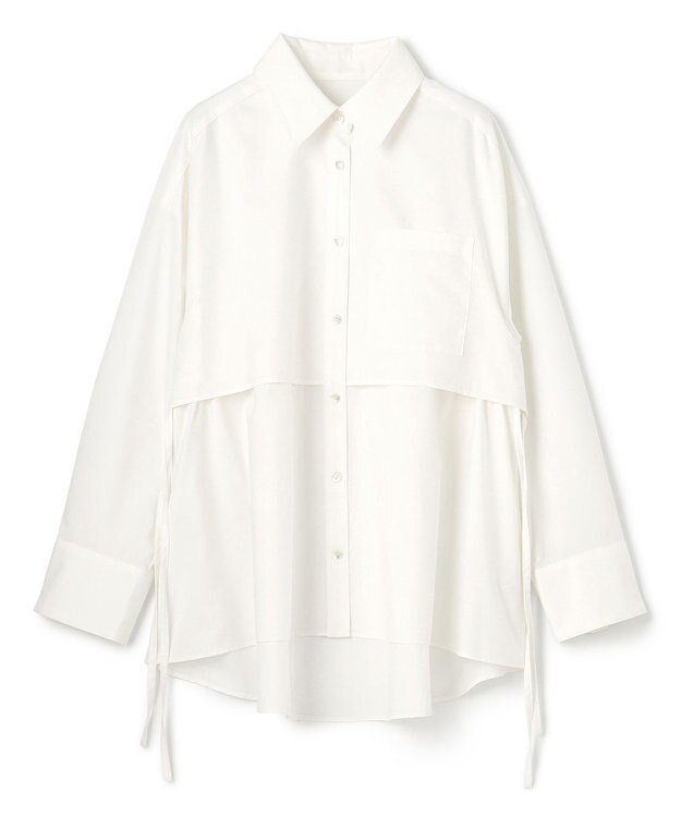 GRACE CONTINENTAL レイヤードドロストシャツ ホワイト