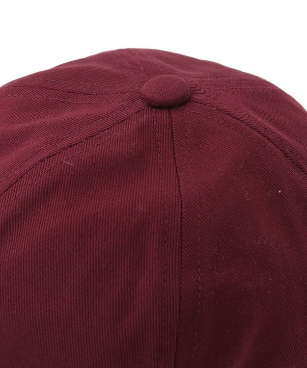 Green Parks ■PEANUTS スヌーピーミニ刺繍キャップ Bordeaux