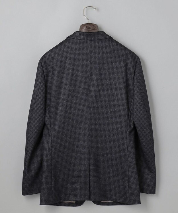 GOTAIRIKU セットアップ対応【2WAYストレッチ/シワになりにくい】T/W ジャージージャケット_千鳥柄 グレー系8