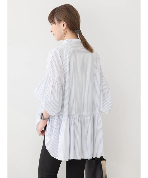 AMERICAN HOLIC サラックール／ＵＶカットティアードブラウス Off White