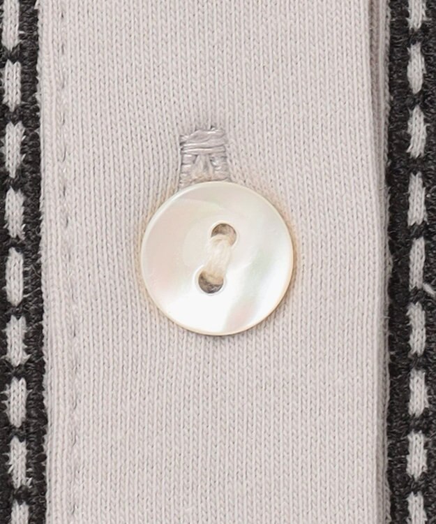 J.PRESS LADIES エンブロイダリージャージー カットソー ライトグレー系