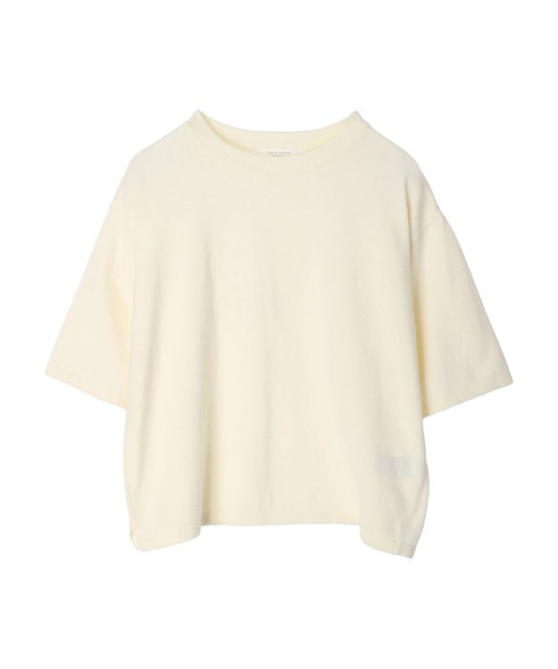 Green Parks 洗えるニットＴシャツ Off White