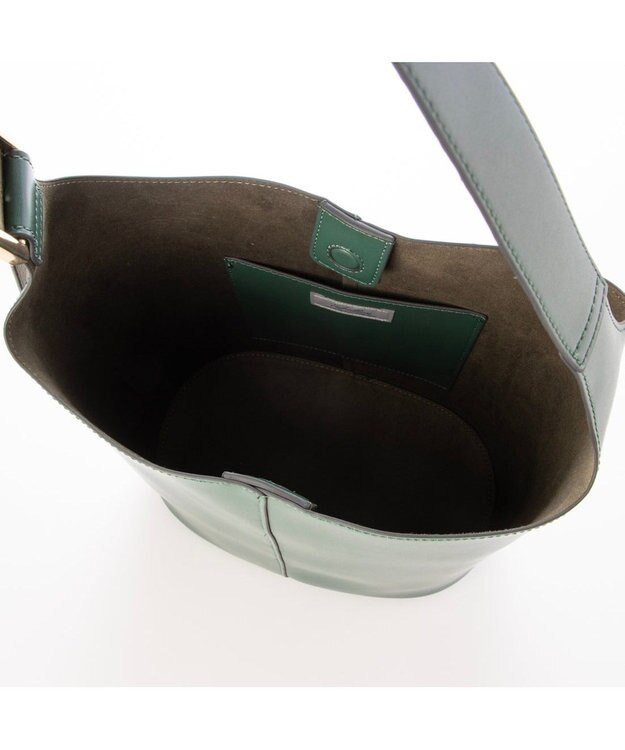 UNBILLION カシュカシュ cachecache / ビッグバックルバケツショルダー グリーン