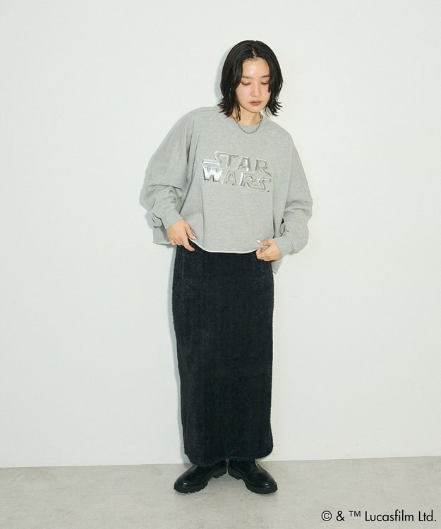 Green Parks ＳＴＡＲ　ＷＡＲＳ／メタルプリントスウェット Gray Mixture