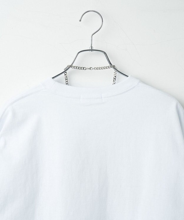 WEGO 【ユニセックス着用ITEM/ネックレス付き】アクセ付きグラフィックT（S） ホワイト