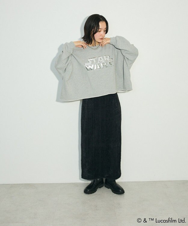 Green Parks ＳＴＡＲ　ＷＡＲＳ／メタルプリントスウェット Gray Mixture