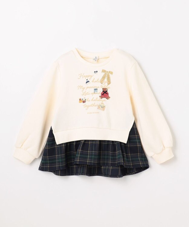 組曲 KIDS 【110-140㎝】 ホリデー トレーナー エクリュ