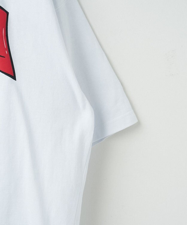 WEGO 【ユニセックス着用ITEM/ネックレス付き】アクセ付きグラフィックT（S） ホワイト