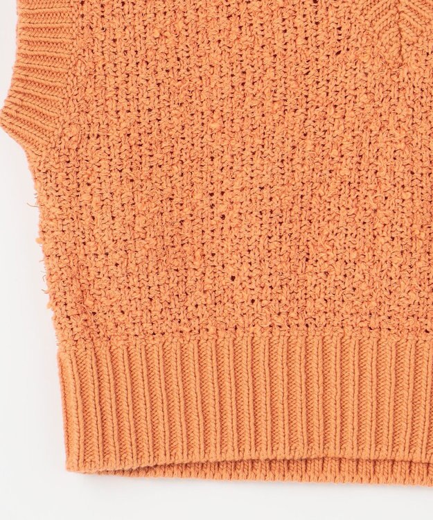 GRACE CONTINENTAL カノコショートニットトップ オレンジ