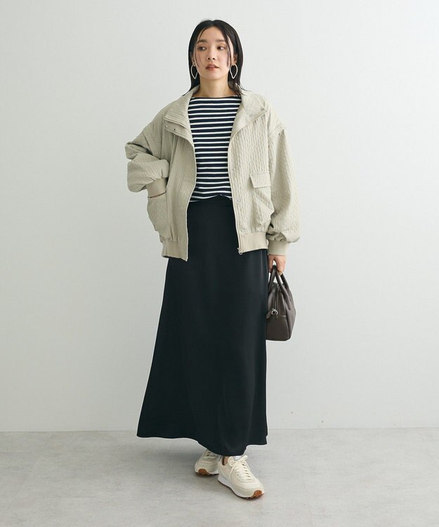 Green Parks ボックスシルエットボーダープルオーバー Dark Navy