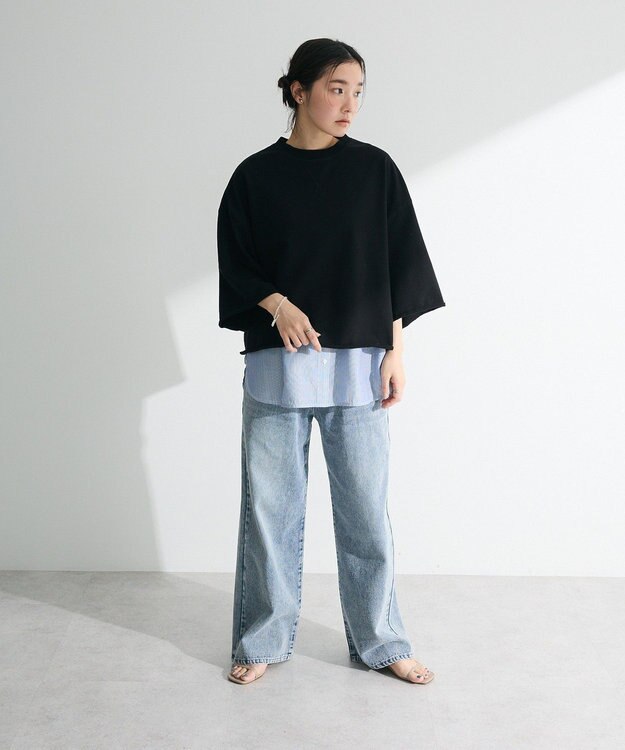 Green Parks ・ＳＵＧＡＲ　ＳＰＯＯＮ　７分袖ウラケスウェット Gray Mixture