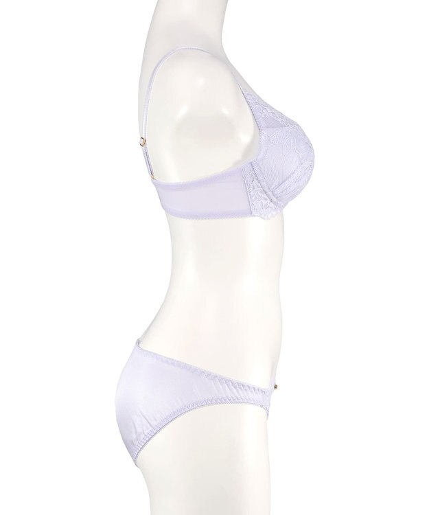 San-ai Resort（三愛水着楽園） 【northerly bra フィットシリーズ 谷間メイク】 カシュクールレースモールド ブラジャー＆ショーツSet B～Fカップ ブルー