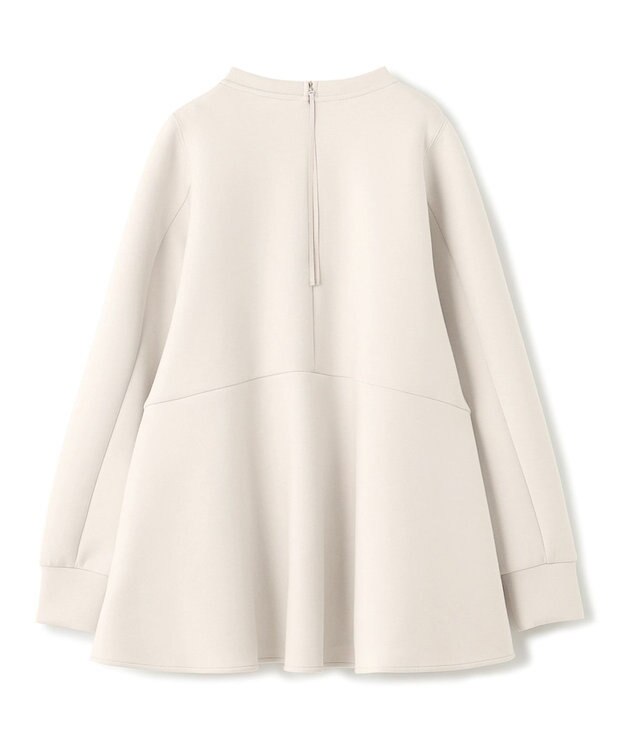 UNFILO BEAUTY FORM JERSEY ペプラム トップス グレージュ