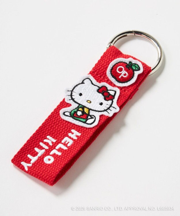 OP／FILA 【Ocean Pacific×ハローキティ】ワッペンバッグチャーム レッド