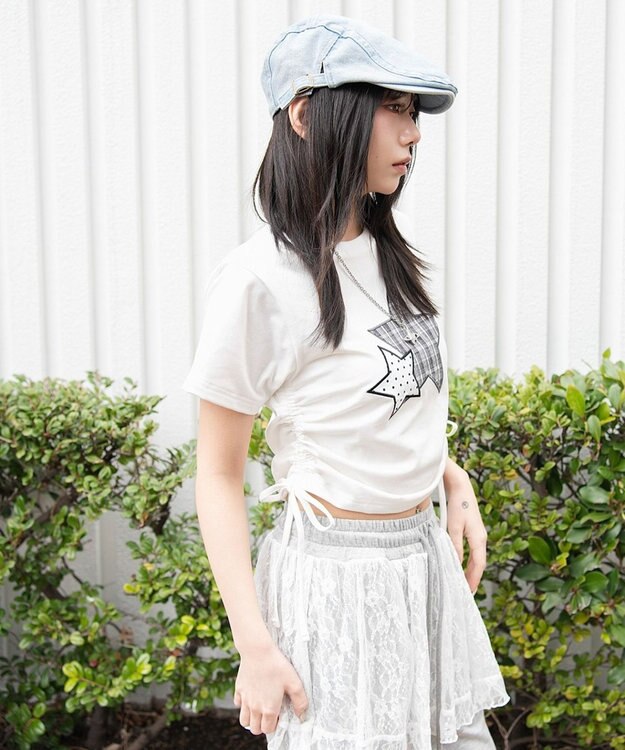 WEGO クラフトデザインサイドドロストT 柄3