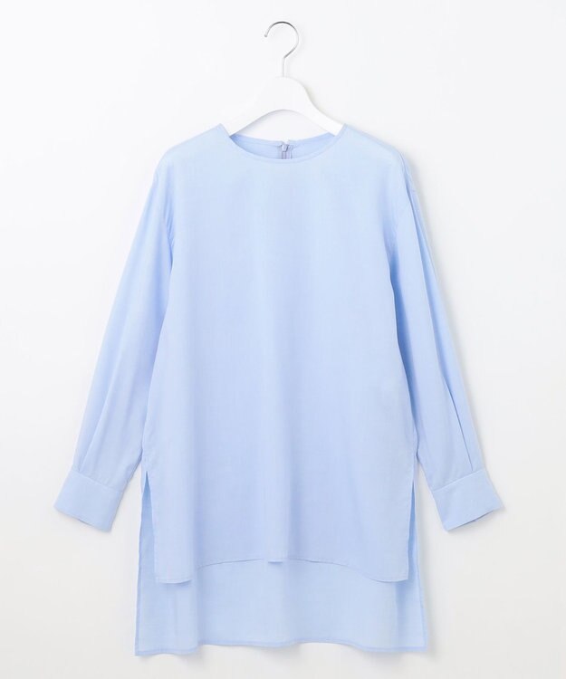 自由区 【SHIHOさん着用・洗える】SOMELOSチュニック ブラウス サックス