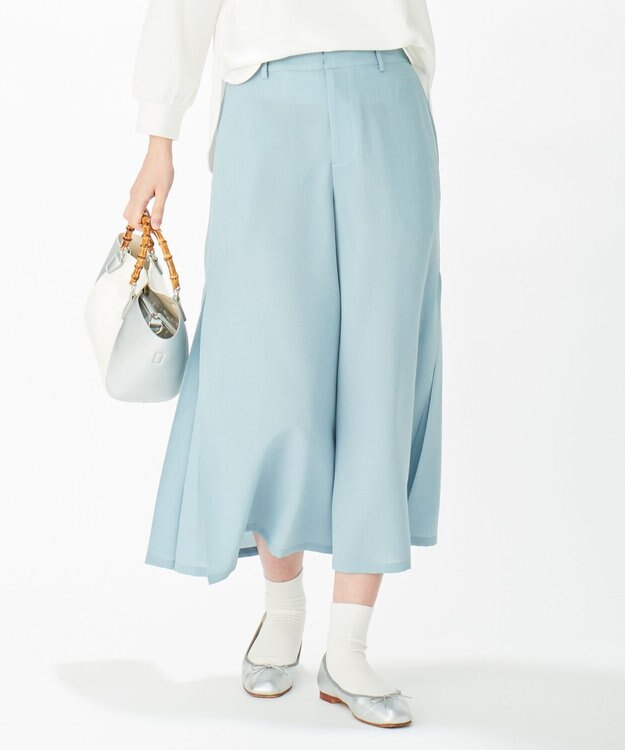 J.PRESS LADIES 【洗える】シックアンドシンボイル パンツ スモーキーグリーン系