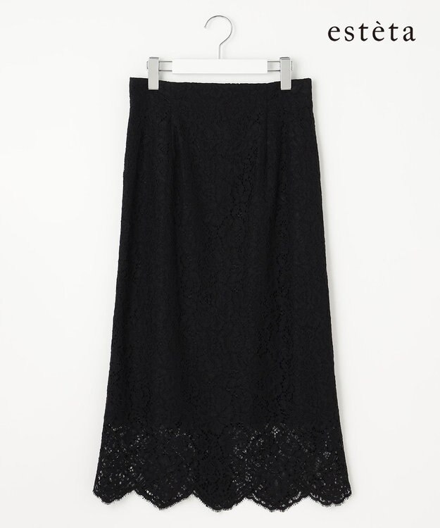 23区 S 【エステータ】コードレース スカート ブラック系