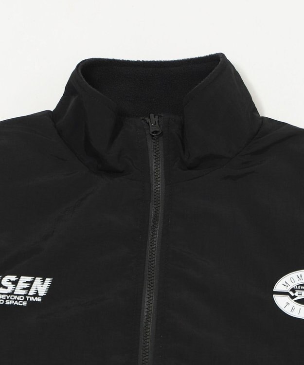 WEGO 【ユニセックス着用ITEM/リバーシブル/2WAY】リバーシブルフリースブルゾン ブラックその他
