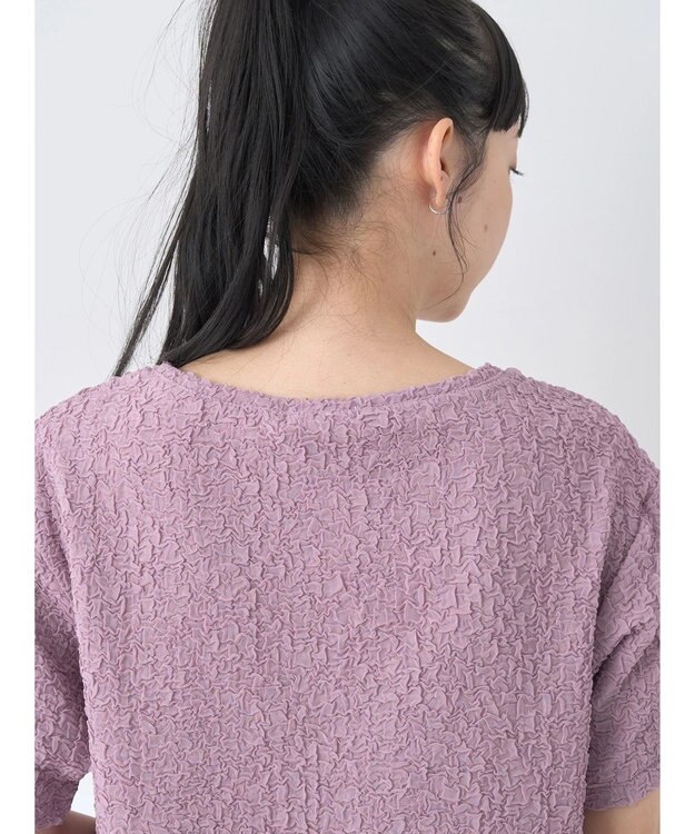 earth music&ecology ホイップ風ジャガードプルオーバー Pink