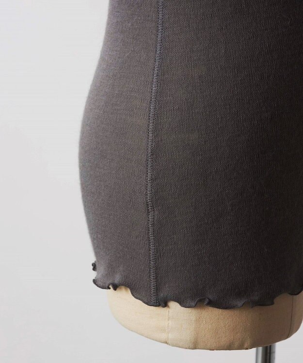 TOQUE 24AW新作〈高垣麗子さん着用〉針抜きスムスハイネックＴ グレー