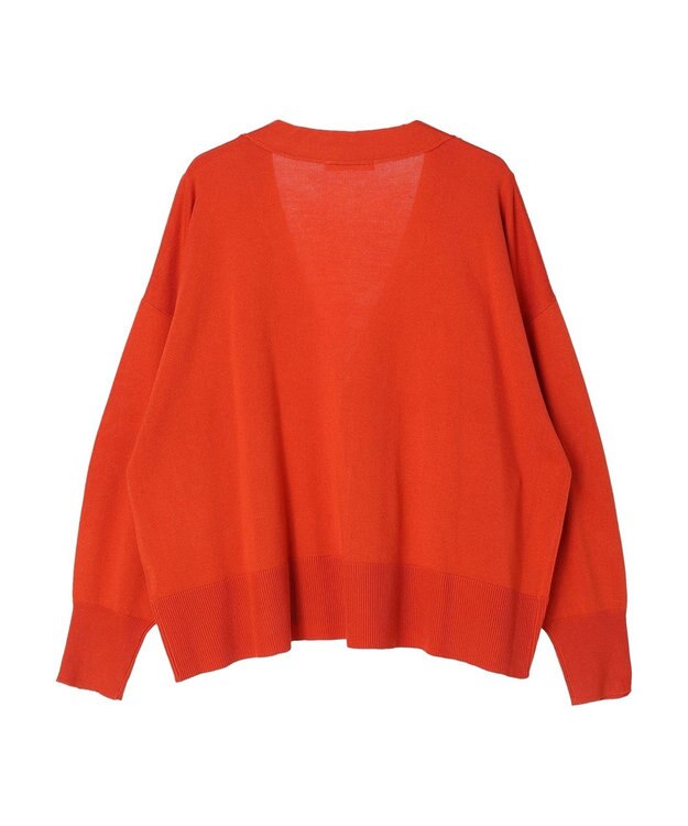Green Parks 洗える　ショート丈カーディガン Orange