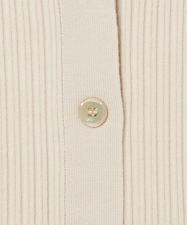 JOSEPH 【洗える】ファインリブメリノ　カーディガン Quail