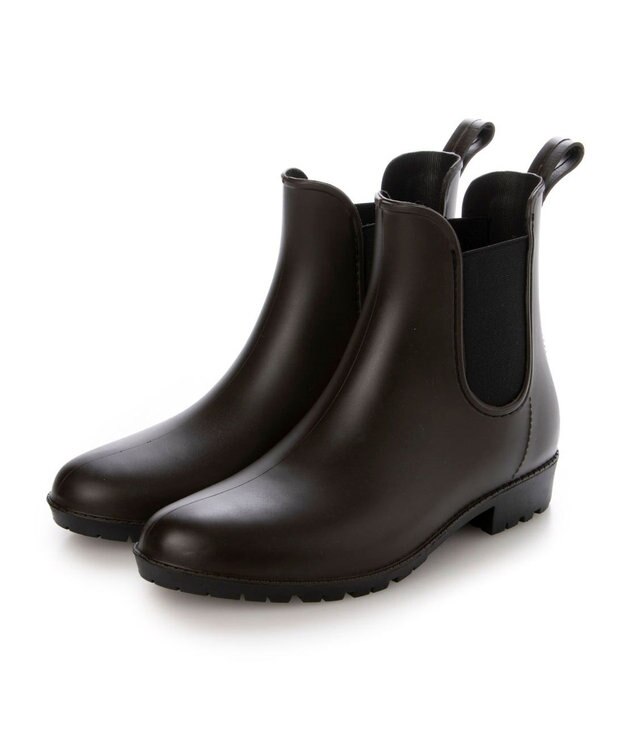 ing <ing>【WEB限定】【レイン対応】サイドゴアレインブーツ ダークブラウン