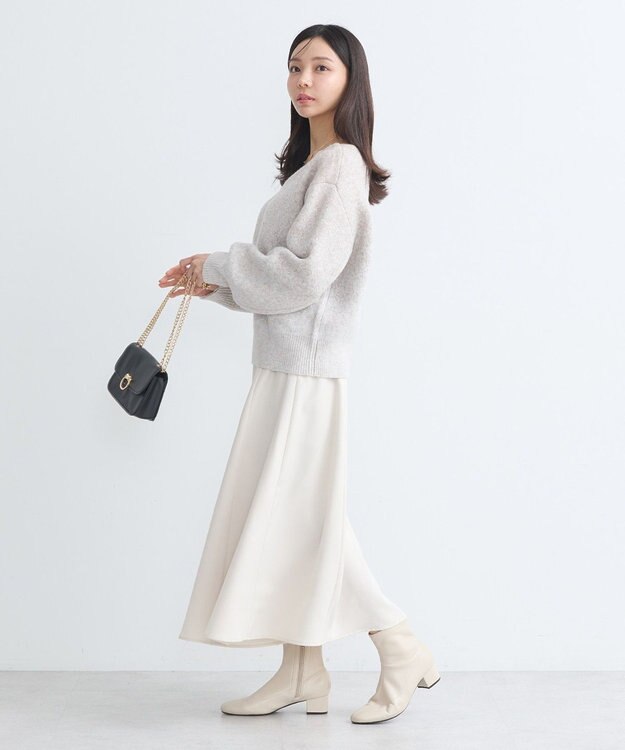 earth music&ecology ラメグラデーションニットプルオーバー Beige