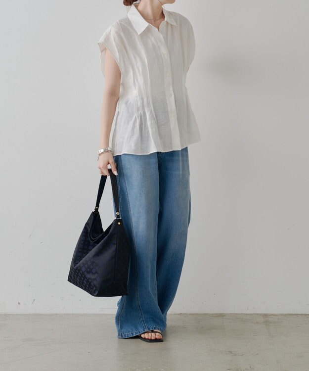 russet ナイロンジャガード2WAYショルダーバッグ(CE-1622) Black/Navy