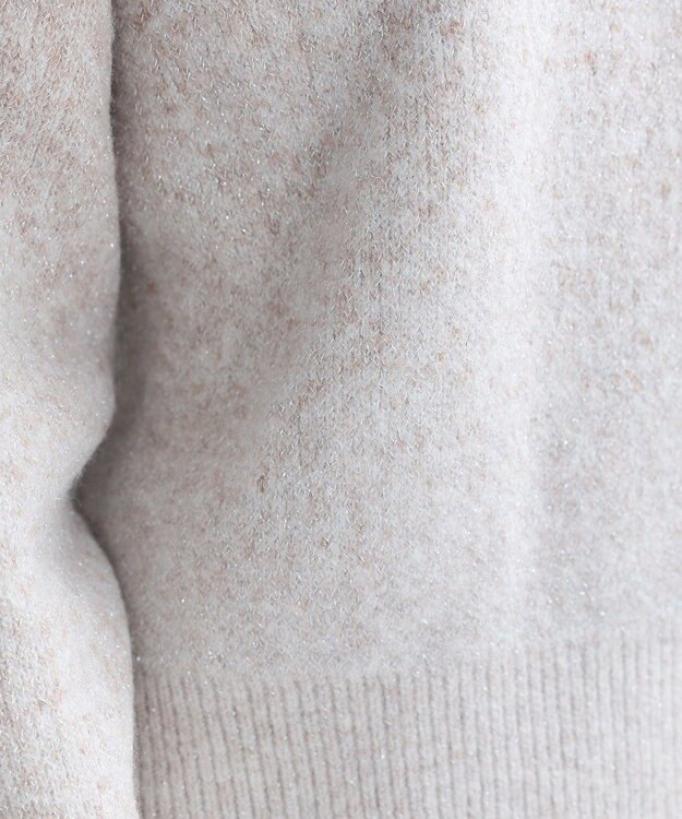 earth music&ecology ラメグラデーションニットプルオーバー Beige