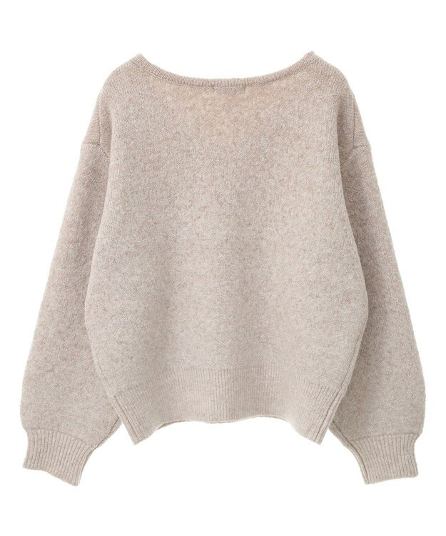 earth music&ecology ラメグラデーションニットプルオーバー Beige