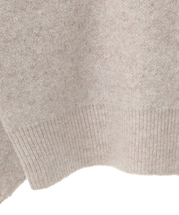 earth music&ecology ラメグラデーションニットプルオーバー Beige