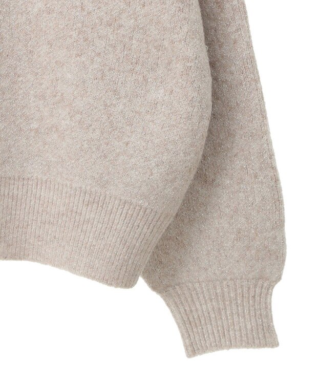 earth music&ecology ラメグラデーションニットプルオーバー Beige