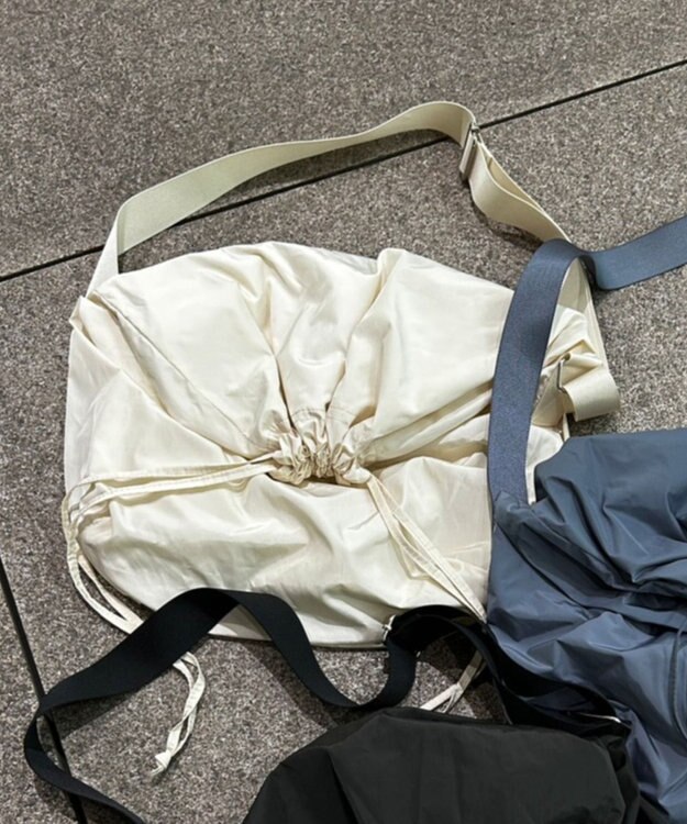 WEGO ドロストBIGショルダー オフホワイト